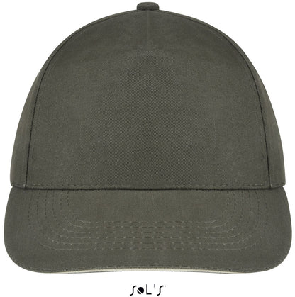 SOL'S SUNNY - FIVE PANEL CAP - Army/Beige - Main