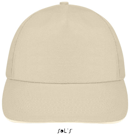 SOL'S SUNNY - FIVE PANEL CAP - Beige/White - Main