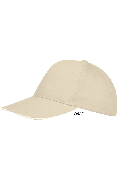 SOL'S SUNNY - FIVE PANEL CAP - Beige/White - Additional