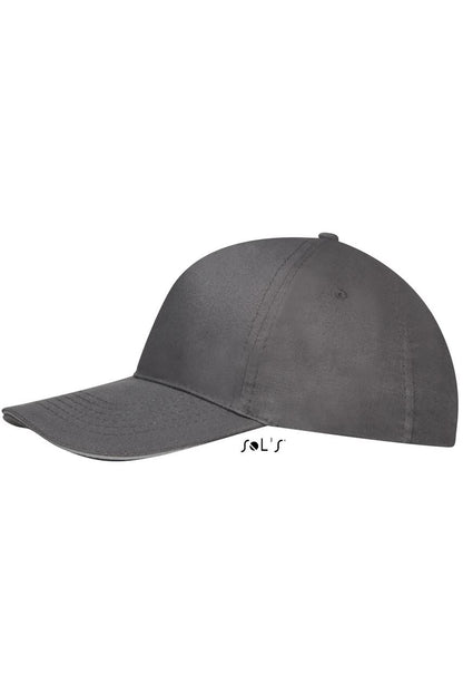 SOL'S SUNNY - FIVE PANEL CAP - Dark Grey/Light Grey - Additional