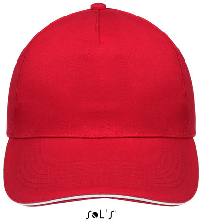SOL'S SUNNY - FIVE PANEL CAP - Red/White - Main