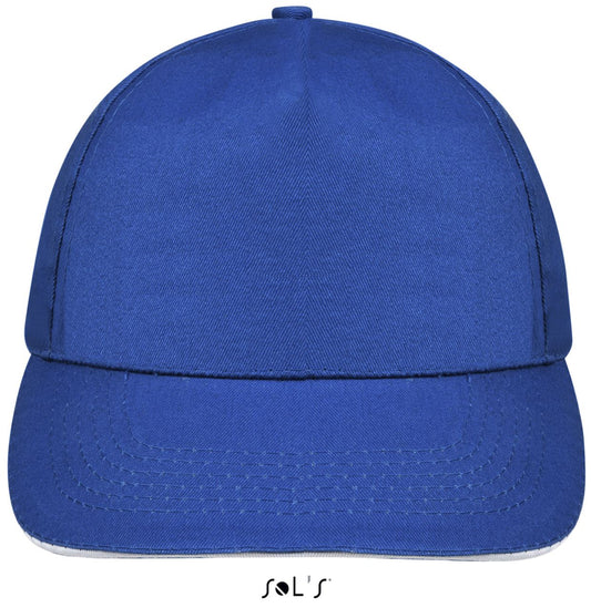 SOL'S SUNNY - FIVE PANEL CAP - Royal Blue/White - Main