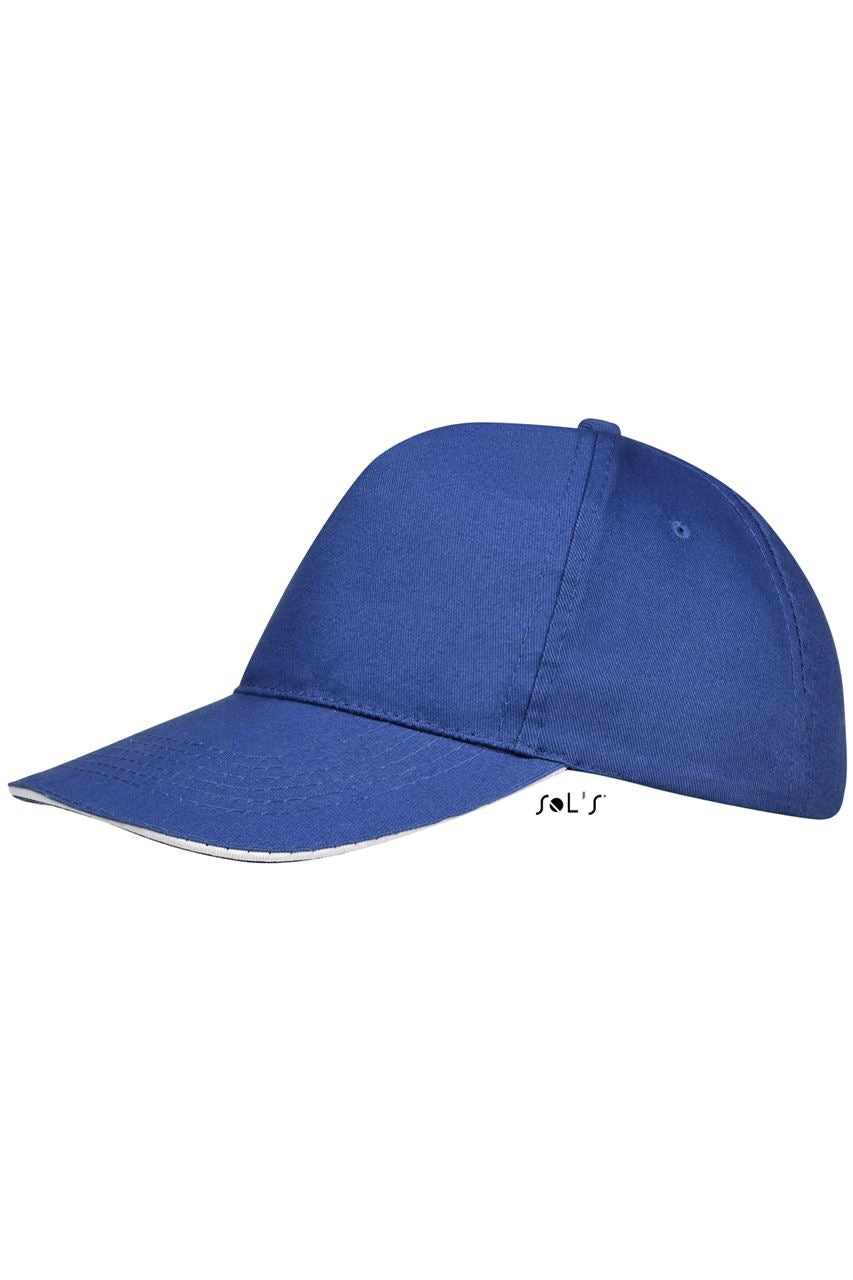 SOL'S SUNNY - FIVE PANEL CAP - Royal Blue/White - Additional
