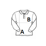 SOL'S WINTER II - MEN'S POLO SHIRT - Sky Blue size chart