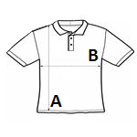 STRETCH TIPPED POLO - Black/Red size chart