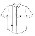 JUDITH - LADIES' SHORT-SLEEVED SHIRT - Wine size chart