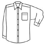 MEN’S JEANS STITCH DENIM SHIRT - Indigo Denim size chart