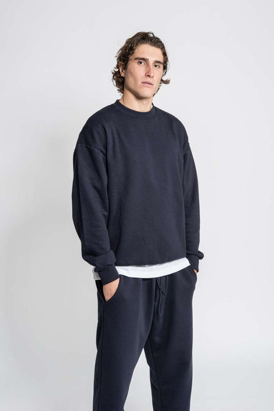 365 - DIAGONAL FRENCH TERRY CREWNECK SWEATSHIRT