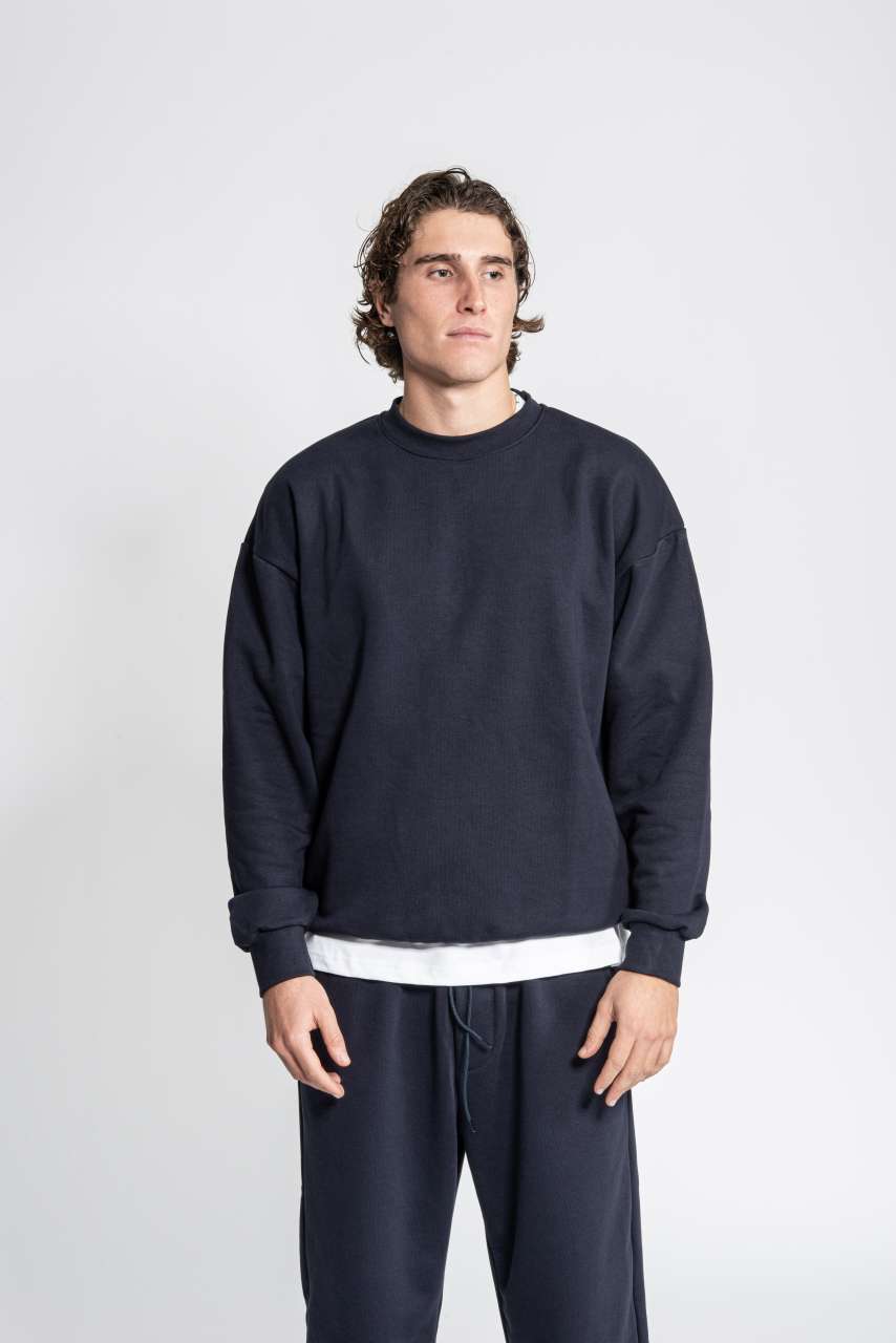 365 - DIAGONAL FRENCH TERRY CREWNECK SWEATSHIRT
