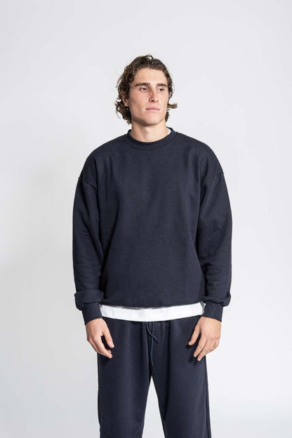 365 - DIAGONAL FRENCH TERRY CREWNECK SWEATSHIRT