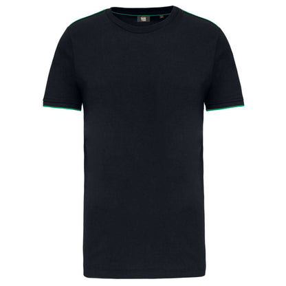 MEN'S SHORT-SLEEVED DAYTODAY T-SHIRT - Black/Orange - colorimageurl