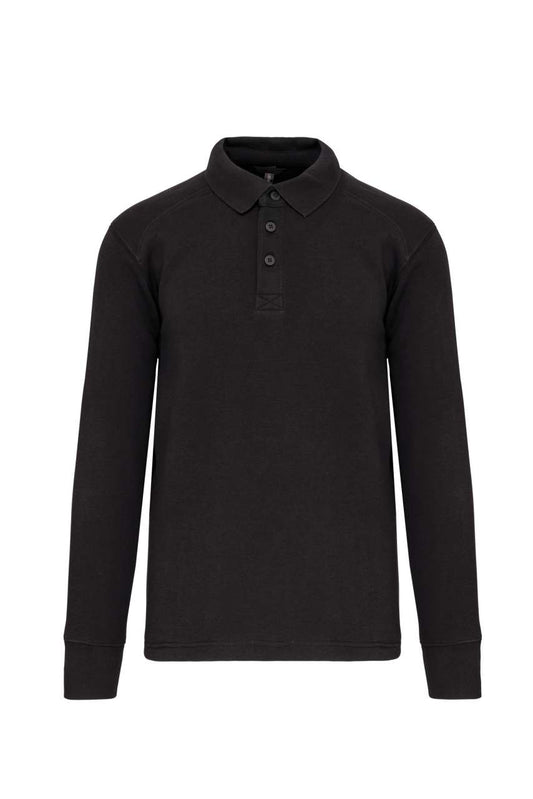 POLO NECK SWEATSHIRT - Dark Grey - colorimageurl