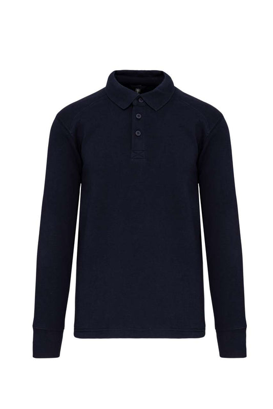 POLO NECK SWEATSHIRT - Navy - colorimageurl