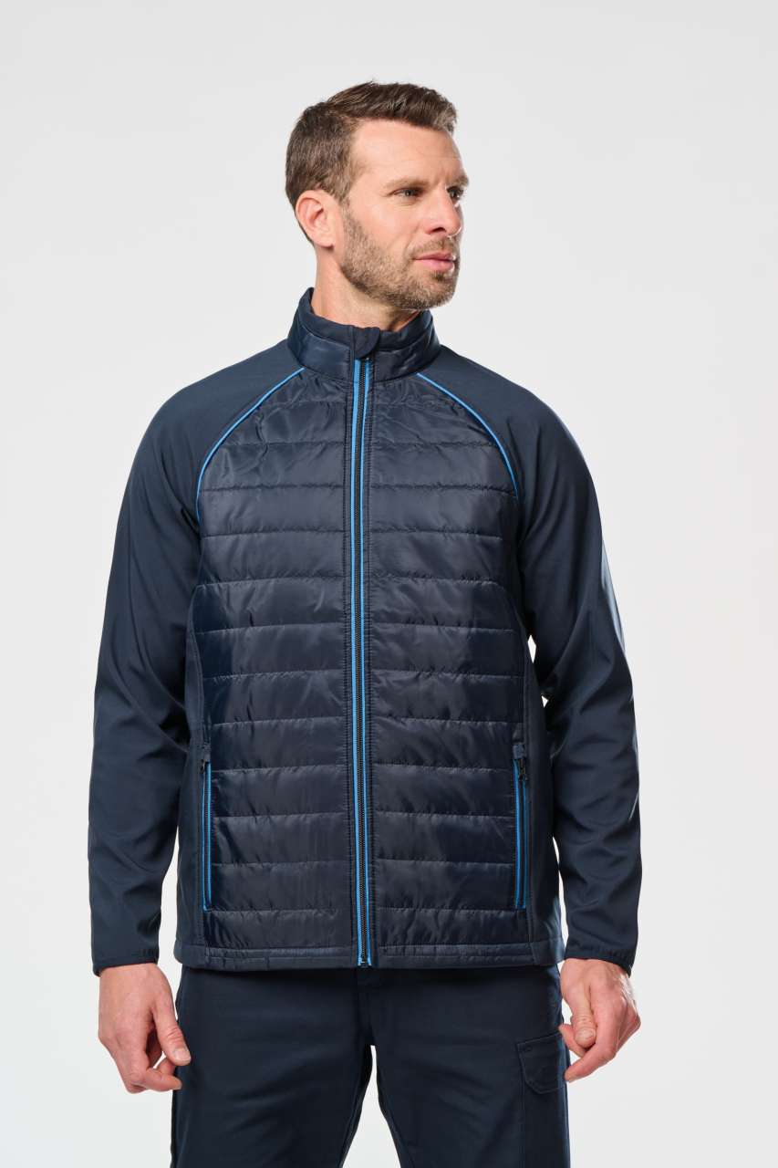 UNISEX DUAL-FABRIC DAYTODAY JACKET - Black/Kelly Green - modelimageurl