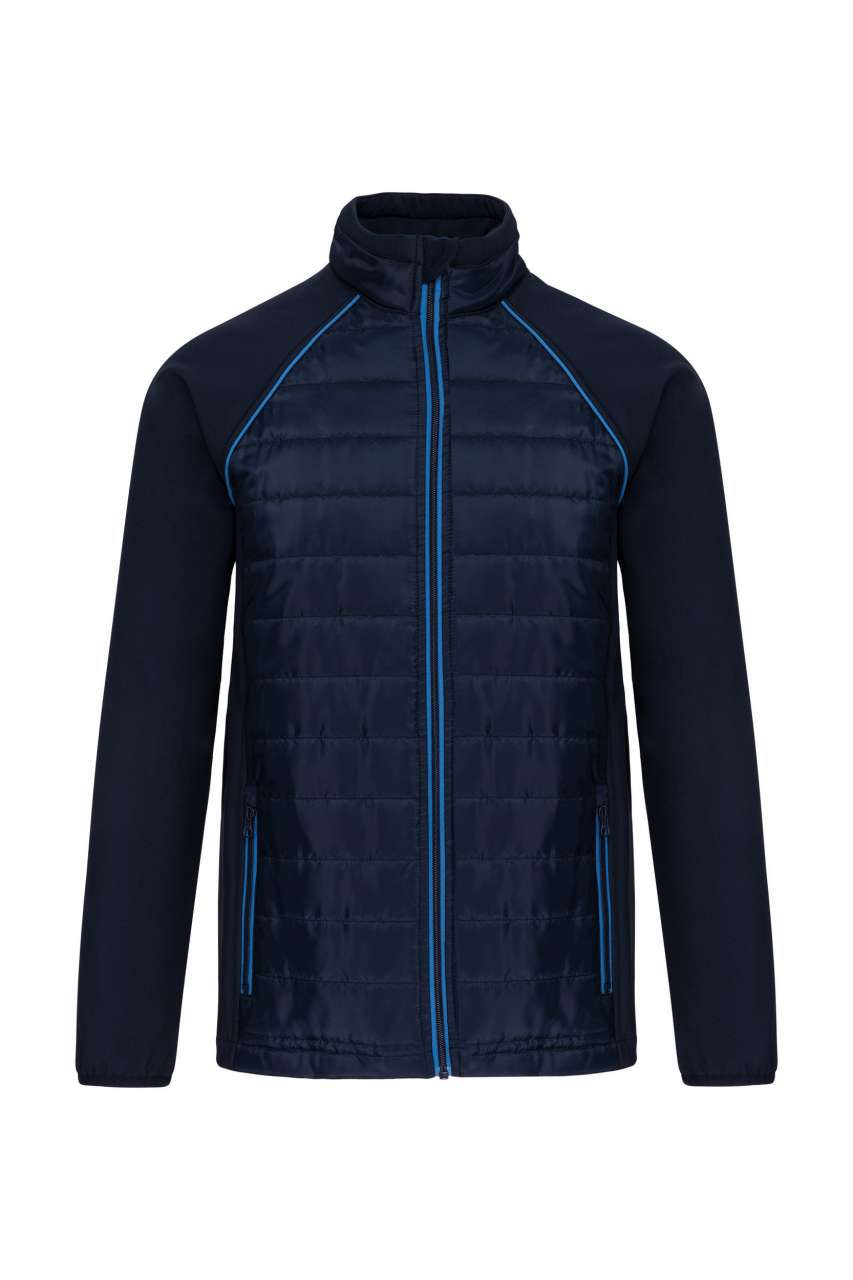 UNISEX DUAL-FABRIC DAYTODAY JACKET - Navy/Light Royal Blue - colorimageurl