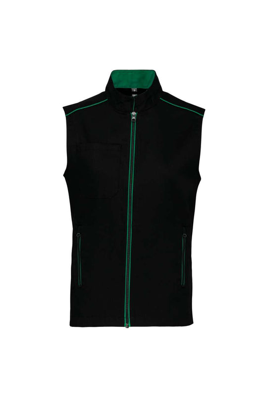 MEN'S DAYTODAY GILET - Black/Kelly Green - colorimageurl