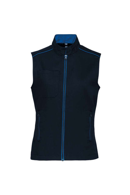 LADIES' DAYTODAY GILET - Navy/Light Royal Blue - colorimageurl