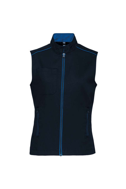 LADIES' DAYTODAY GILET - Navy/Light Royal Blue - colorimageurl