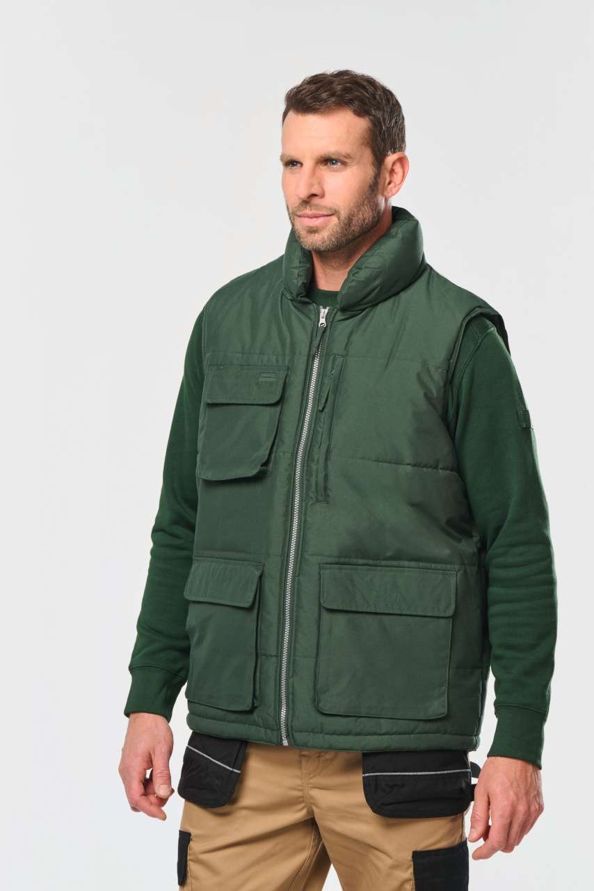 QUILTED BODYWARMER - Forest Green - modelimageurl