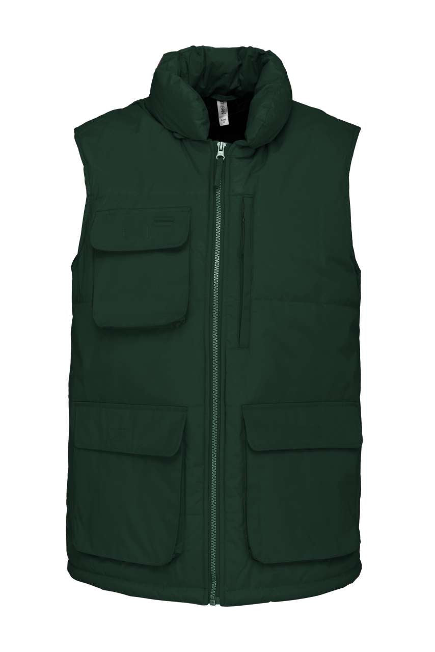 QUILTED BODYWARMER - Forest Green - colorimageurl