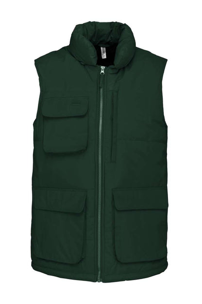 QUILTED BODYWARMER - Forest Green - colorimageurl