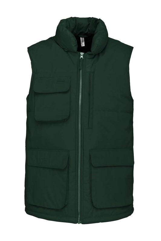 QUILTED BODYWARMER - Forest Green - colorimageurl