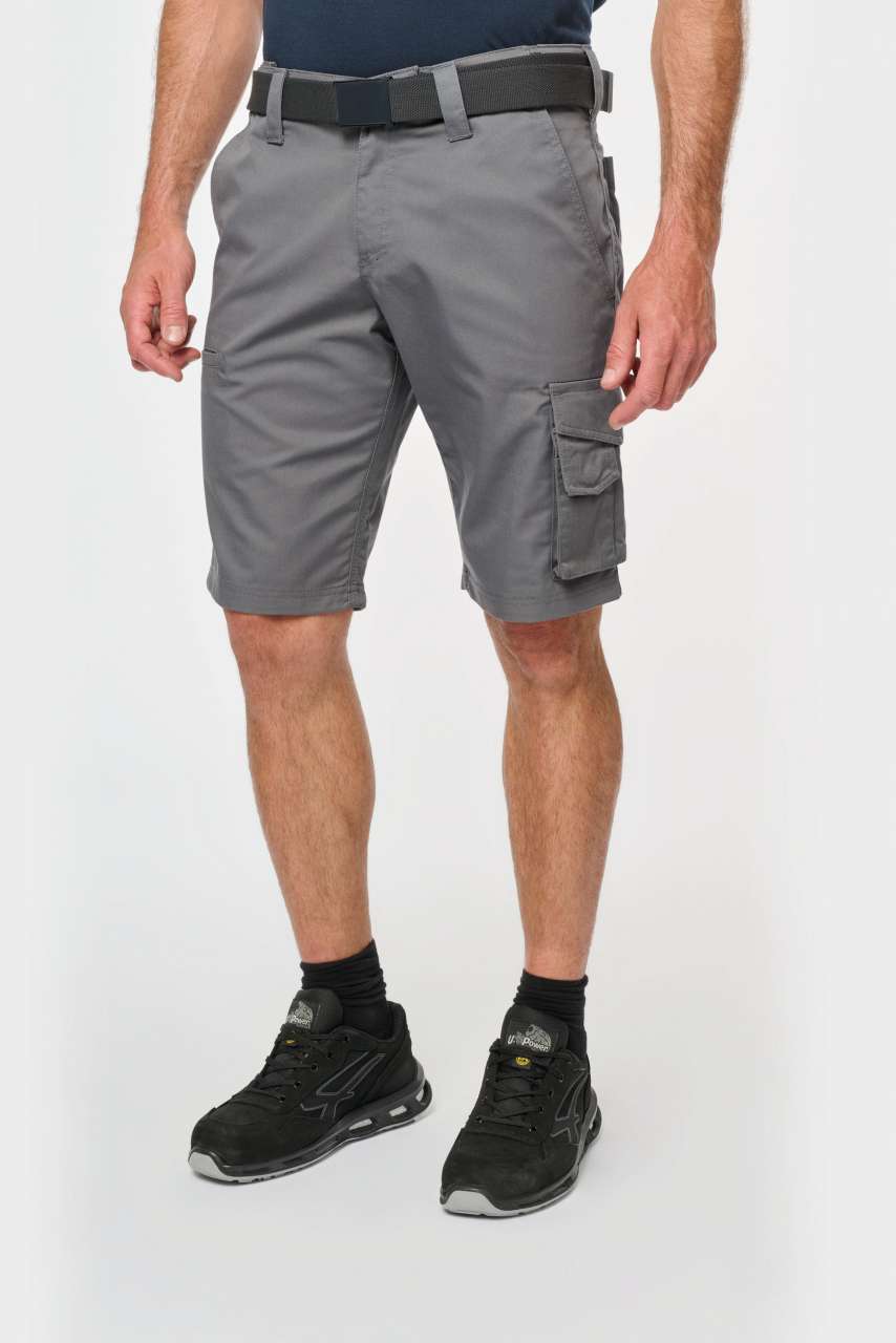 MULTIPOCKET WORKWEAR BERMUDA SHORTS - Navy - modelimageurl