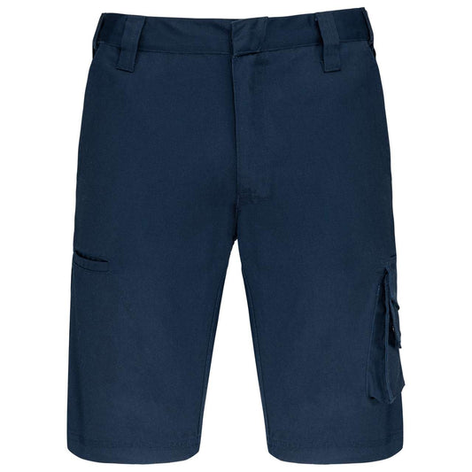 MULTIPOCKET WORKWEAR BERMUDA SHORTS - Navy - colorimageurl