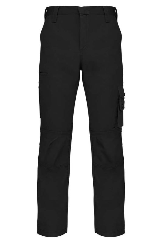 MULTI POCKET WORKWEAR TROUSERS - Black - colorimageurl