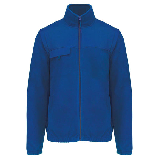 FLEECE JACKET WITH REMOVABLE SLEEVES - Royal Blue - colorimageurl