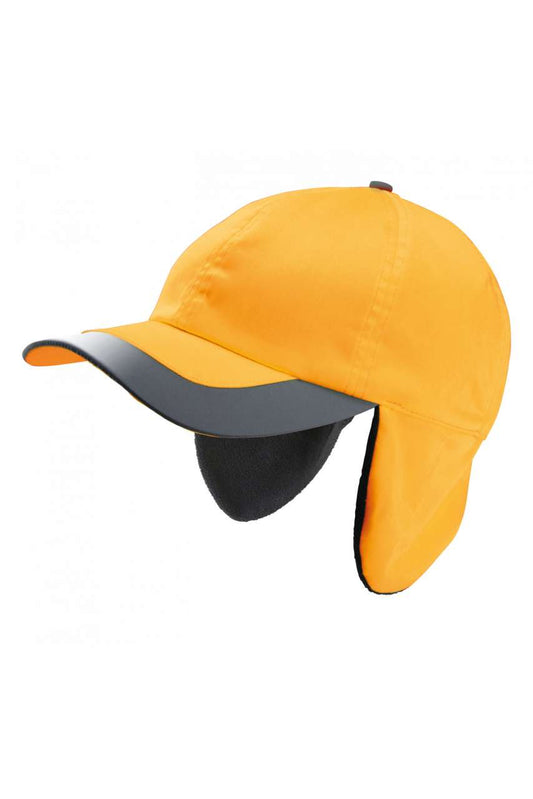NEON WINTER CAP - 6 PANELS - Fluorescent Orange - colorimageurl